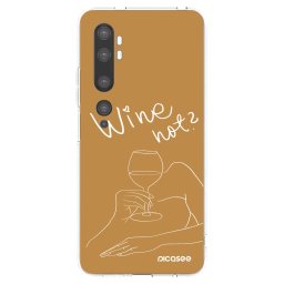 Átlátszó szilikon tok az alábbi mobiltelefonokra Xiaomi Mi Note 10 (Pro) - Wine not