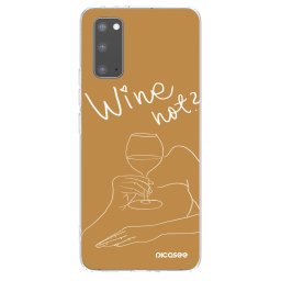 Átlátszó szilikon tok az alábbi mobiltelefonokra Samsung Galaxy S20 G980F - Wine not