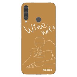 Átlátszó szilikon tok az alábbi mobiltelefonokra Huawei P40 Lite E - Wine not
