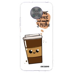 Átlátszó szilikon tok az alábbi mobiltelefonokra Xiaomi Poco F2 Pro - Cute coffee