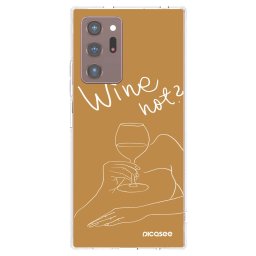 Átlátszó szilikon tok az alábbi mobiltelefonokra Samsung Galaxy Note 20 Ultra - Wine not
