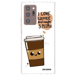 Átlátszó szilikon tok az alábbi mobiltelefonokra Samsung Galaxy Note 20 Ultra - Cute coffee