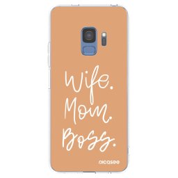 Átlátszó szilikon tok az alábbi mobiltelefonokra Samsung Galaxy S9 G960F - Boss Mama