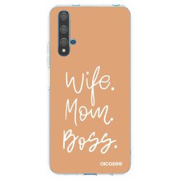 Átlátszó szilikon tok az alábbi mobiltelefonokra Huawei Nova 5T - Boss Mama