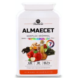 Almaecet 120 db kapszula, emésztés serkentő gyógynövény kivonatokat és krómot tartalmazó étrend-kiegészítő - Mannavita