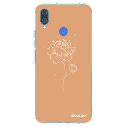 Átlátszó szilikon tok az alábbi mobiltelefonokra Huawei Nova 3 - Peonies