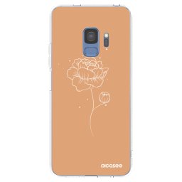 Átlátszó szilikon tok az alábbi mobiltelefonokra Samsung Galaxy S9 G960F - Peonies