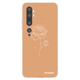 Átlátszó szilikon tok az alábbi mobiltelefonokra Xiaomi Mi Note 10 (Pro) - Peonies
