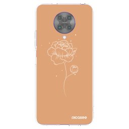 Átlátszó szilikon tok az alábbi mobiltelefonokra Xiaomi Poco F2 Pro - Peonies