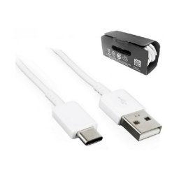 Samsung EP-DG970BWE USB-s adatkábel, töltőkábel fehér (UsbC, TypeC, G970 Galaxy S10e, 1 méter)