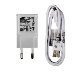 Samsung hálózati gyorstöltő adapter + micro usb kábel, 5V/2A, EP-TA20EWE + ECB-DU4AWE, fehé
