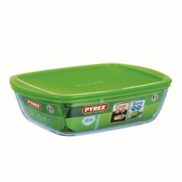 Pyrex Sütőtál 2,7 liter hőálló üveg műanyag tetővel Cook and Store 203134