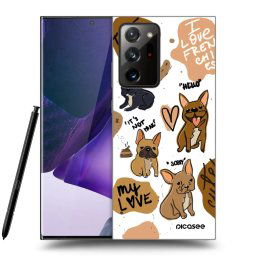 Fekete szilikon tok az alábbi mobiltelefonokra Samsung Galaxy Note 20 Ultra - Frenchies