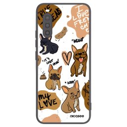 Fekete szilikon tok az alábbi mobiltelefonokra Sony Xperia 10 II - Frenchies
