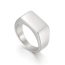 Acél Férfi Pecsétgyűrű - Ezüst