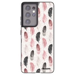 Fekete szilikon tok az alábbi mobiltelefonokra Samsung Galaxy S21 Ultra 5G G998B - Feather 2
