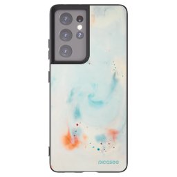 Fekete szilikon tok az alábbi mobiltelefonokra Samsung Galaxy S21 Ultra 5G G998B - Splash