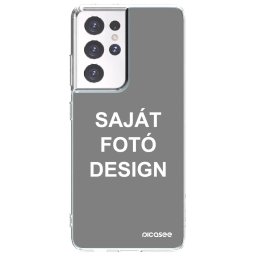 Átlátszó szilikon tok az alábbi mobiltelefonokra Samsung Galaxy S21 Ultra 5G G998B - Saját fotó/motívum