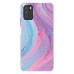 Átlátszó szilikon tok az alábbi mobiltelefonokra Xiaomi Poco M3 - Pink liquid