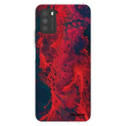 Átlátszó szilikon tok az alábbi mobiltelefonokra Xiaomi Poco M3 - Organic red