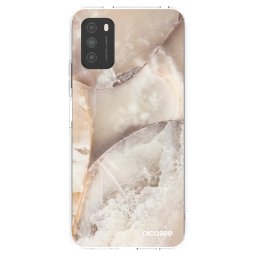 Átlátszó szilikon tok az alábbi mobiltelefonokra Xiaomi Poco M3 - Cream marble