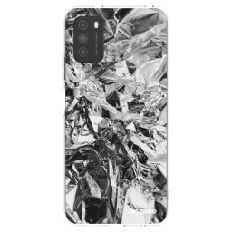 Átlátszó szilikon tok az alábbi mobiltelefonokra Xiaomi Poco M3 - Chrome