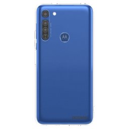 Átlátszó szilikon tok az alábbi mobiltelefonokra Motorola Moto G8 - Clear