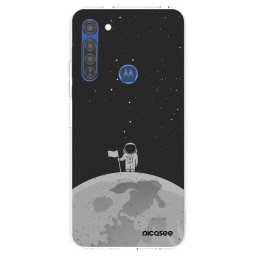 Átlátszó szilikon tok az alábbi mobiltelefonokra Motorola Moto G8 - Astronaut