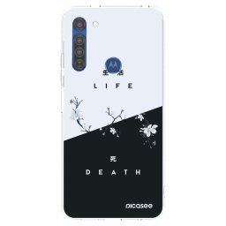 Átlátszó szilikon tok az alábbi mobiltelefonokra Motorola Moto G8 - Life - Death