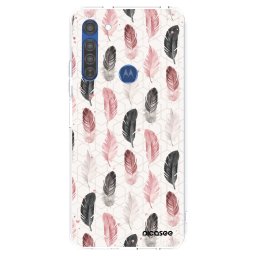 Átlátszó szilikon tok az alábbi mobiltelefonokra Motorola Moto G8 - Feather 2