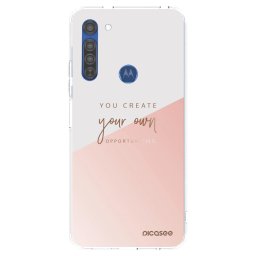 Átlátszó szilikon tok az alábbi mobiltelefonokra Motorola Moto G8 - You create your own opportunities