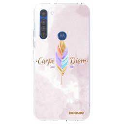 Átlátszó szilikon tok az alábbi mobiltelefonokra Motorola Moto G8 - Carpe Diem