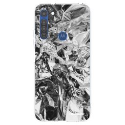 Átlátszó szilikon tok az alábbi mobiltelefonokra Motorola Moto G8 - Chrome
