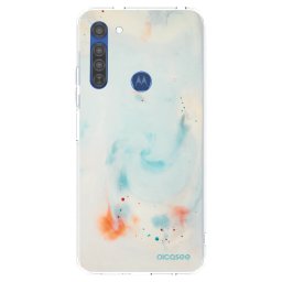 Átlátszó szilikon tok az alábbi mobiltelefonokra Motorola Moto G8 - Splash