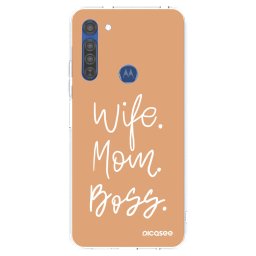 Átlátszó szilikon tok az alábbi mobiltelefonokra Motorola Moto G8 - Boss Mama