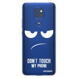 Átlátszó szilikon tok az alábbi mobiltelefonokra Motorola Moto G9 Play - Don't Touch My Phone