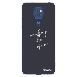 Átlátszó szilikon tok az alábbi mobiltelefonokra Motorola Moto G9 Play - Everything is a choice