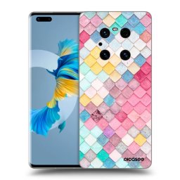 Átlátszó szilikon tok az alábbi mobiltelefonokra Huawei Mate 40 Pro - Colorful roof