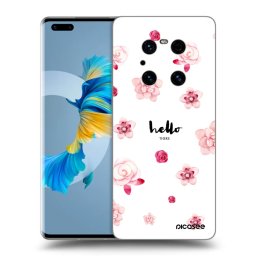 Átlátszó szilikon tok az alábbi mobiltelefonokra Huawei Mate 40 Pro - Hello there