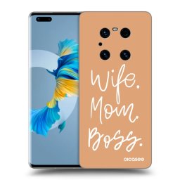 Átlátszó szilikon tok az alábbi mobiltelefonokra Huawei Mate 40 Pro - Boss Mama