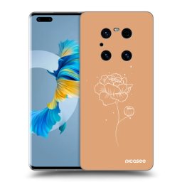 Átlátszó szilikon tok az alábbi mobiltelefonokra Huawei Mate 40 Pro - Peonies