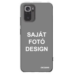 Átlátszó szilikon tok az alábbi mobiltelefonokra Xiaomi Redmi Note 10 - Saját fotó/motívum