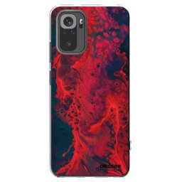 Átlátszó szilikon tok az alábbi mobiltelefonokra Xiaomi Redmi Note 10 - Organic red