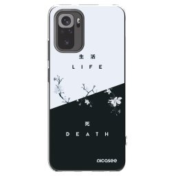 Átlátszó szilikon tok az alábbi mobiltelefonokra Xiaomi Redmi Note 10 - Life - Death