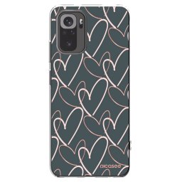 Átlátszó szilikon tok az alábbi mobiltelefonokra Xiaomi Redmi Note 10 - Lots of love