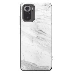 Átlátszó szilikon tok az alábbi mobiltelefonokra Xiaomi Redmi Note 10 - White marble