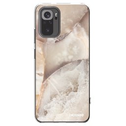 Átlátszó szilikon tok az alábbi mobiltelefonokra Xiaomi Redmi Note 10 - Cream marble