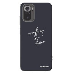 Átlátszó szilikon tok az alábbi mobiltelefonokra Xiaomi Redmi Note 10 - Everything is a choice