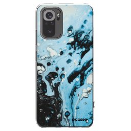 Átlátszó szilikon tok az alábbi mobiltelefonokra Xiaomi Redmi Note 10 - Organic blue