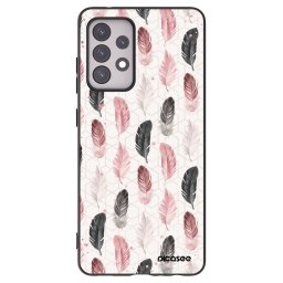 Fekete szilikon tok az alábbi mobiltelefonokra Samsung Galaxy A52 5G A525F - Feather 2